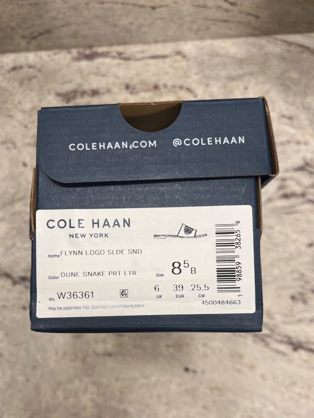 NWT Cole Haan Flynn Logo sandal Snake print Sz 8.5 - Picture 5 of 5